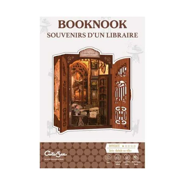 Book Nook Souvenirs d'un Libraire - Cutebee - Maquette et Kit DIY 14+