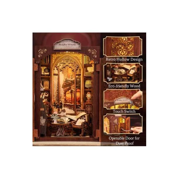 Book Nook Souvenirs d'un Libraire - Cutebee - Maquette et Kit DIY 14+