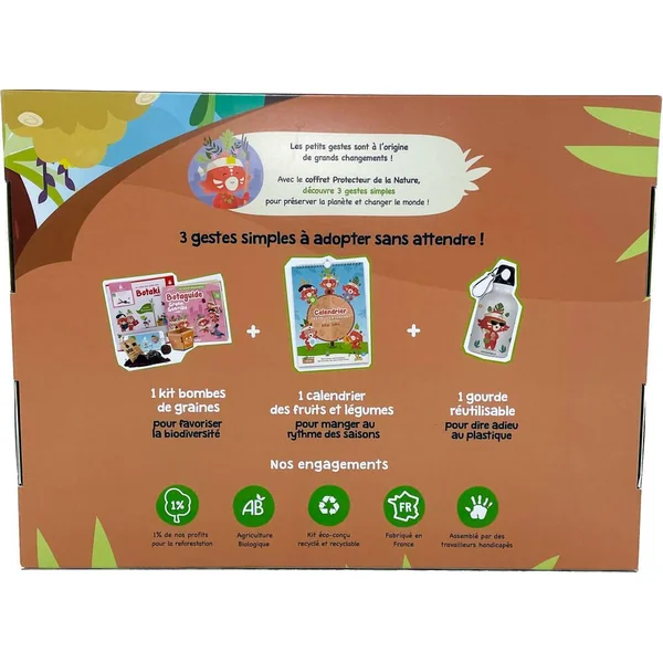 BOTAKI - COFFRET PROTECTEUR DE LA NATURE : ADOPTE 3 GESTES POUR PRESERVER LA PLANETE