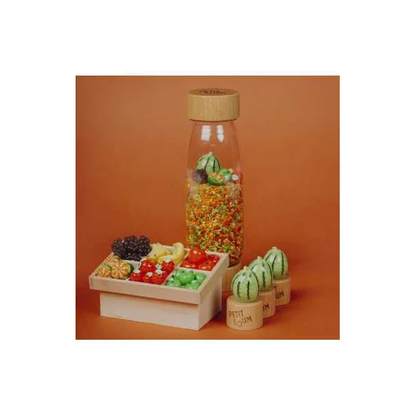 Bouteille Spy Fruits Petit Boum | Jeu sensoriel enfant 0-3 ans