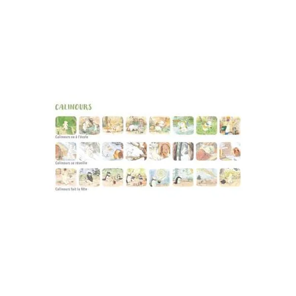 Boîte de 3 disques pour lampe Calinours Ecole des loisirs - Moulin Roty