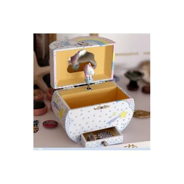 Boîte à Musique Licorne - Djeco - Coffret à Bijoux Enfant