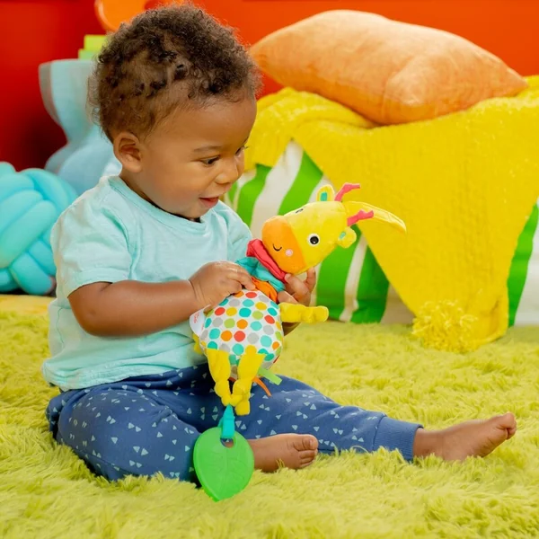 BRIGHT STARTS Jouet avec mélodie sur anneau en C Pull, Play & Boogie™ girafe 0m+