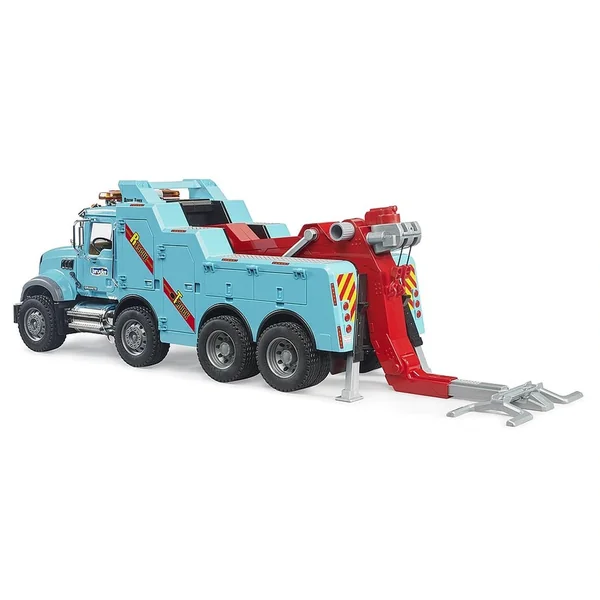 Bruder - Commercial MACK Granite Recovery and Towing Truck with light and sound module Play Vehicle