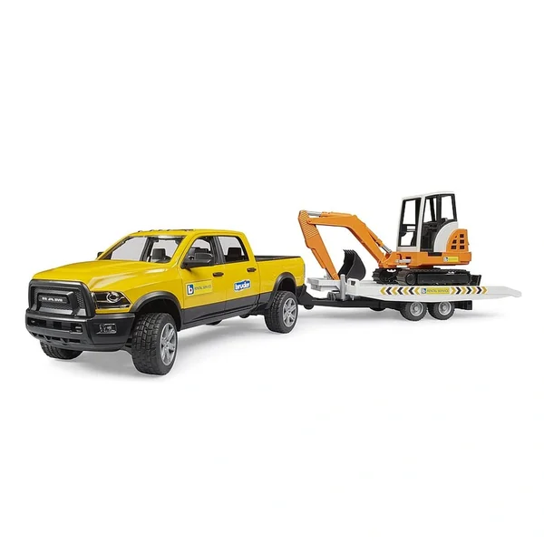 Bruder - Construction RAM Rental Service with Mini Excavator Play Vehicles