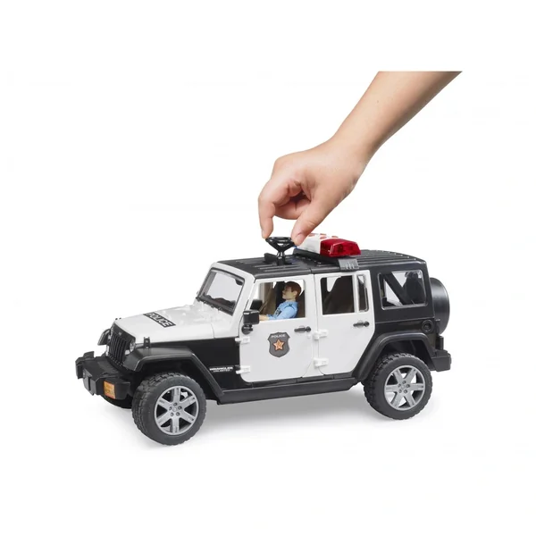 Bruder - Jeep Wrangler Unlimited Rubicon Police Vehicle With Policeman And Accessories - Play Vehicle
