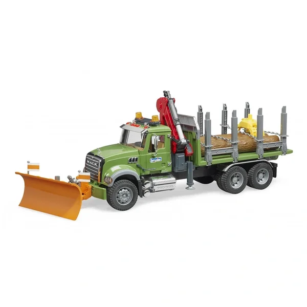 Bruder - Mack Granite Timber Truck With Water Pump And Light And Sound - Play Vehicle