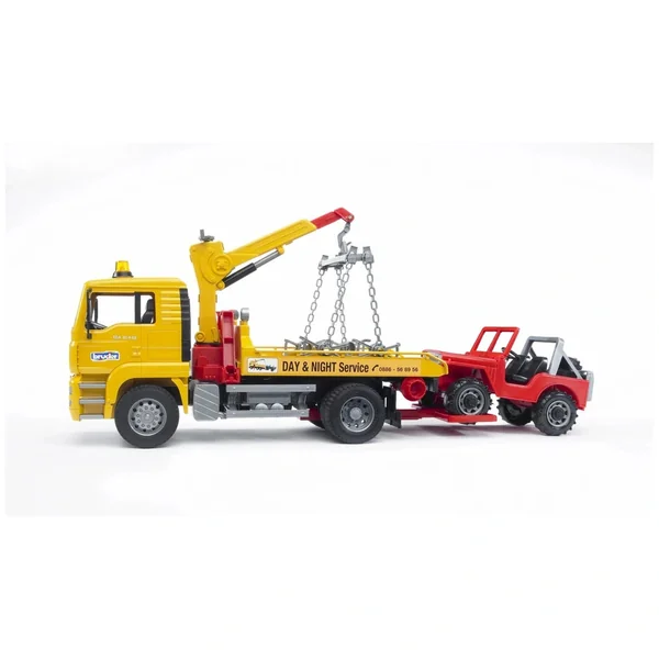 Bruder - Man Tga Breakdown Truck With Cross Country Vehicle - Play Vehicle