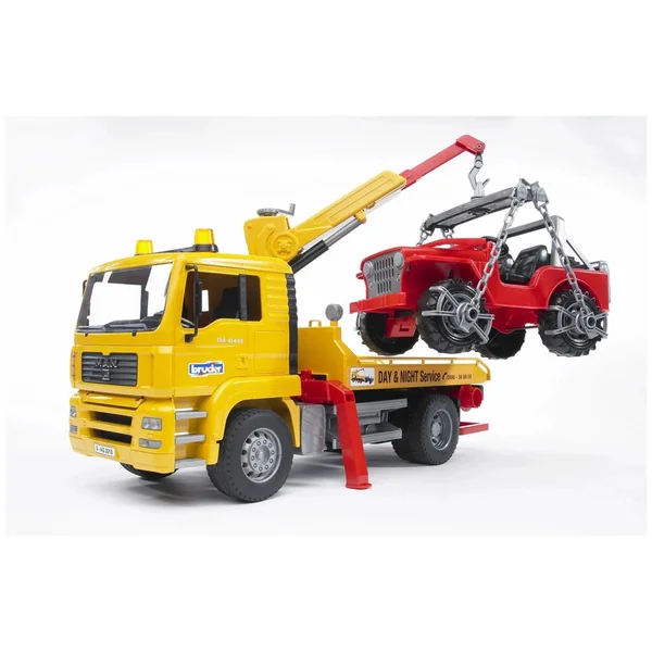 Bruder - Man Tga Breakdown Truck With Cross Country Vehicle - Play Vehicle