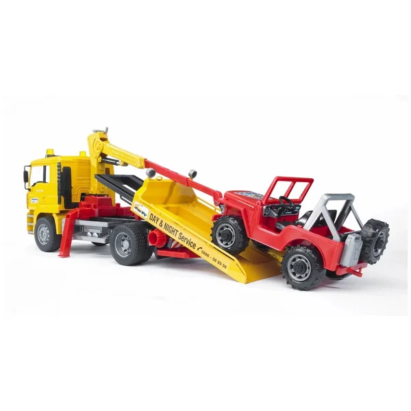 Bruder - Man Tga Breakdown Truck With Cross Country Vehicle - Play Vehicle