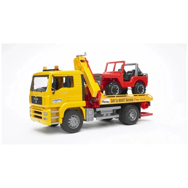 Bruder - Man Tga Breakdown Truck With Cross Country Vehicle - Play Vehicle