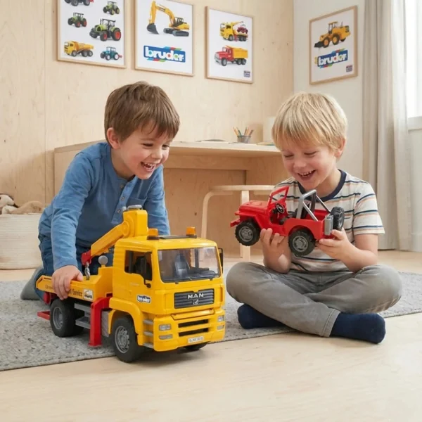 Bruder - Man Tga Breakdown Truck With Cross Country Vehicle - Play Vehicle