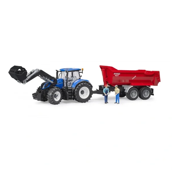 Bruder - New Holland T7 315 With Slip-On Front Loader - Play Vehicle