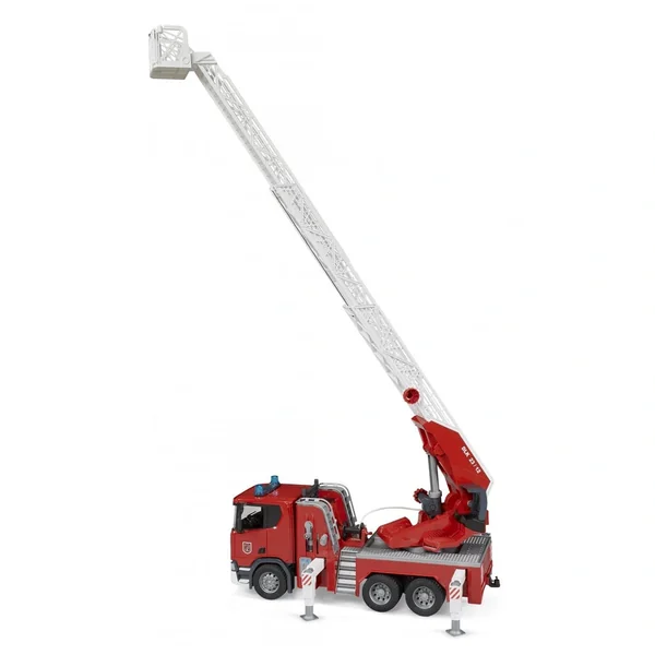 Bruder - Scania Super 560R Fire Engine With Ladder Waterpump And Light And Sound Module - Play Vehicle