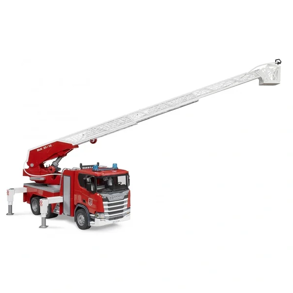 Bruder - Scania Super 560R Fire Engine With Ladder Waterpump And Light And Sound Module - Play Vehicle