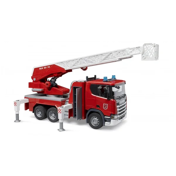 Bruder - Scania Super 560R Fire Engine With Ladder Waterpump And Light And Sound Module - Play Vehicle