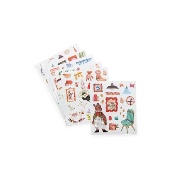 Cahier de coloriage et stickers Les Minouchkas - Moulin Roty