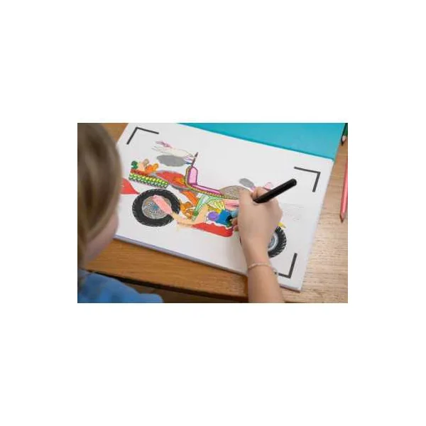 Cahier de Dessin Animé Les Transports - BlinkBook 4 ans | La Poule à Pois