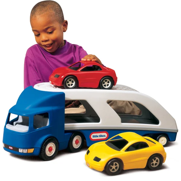 Camion avec remorque Little Tikes 170430 pour le transport de voitures