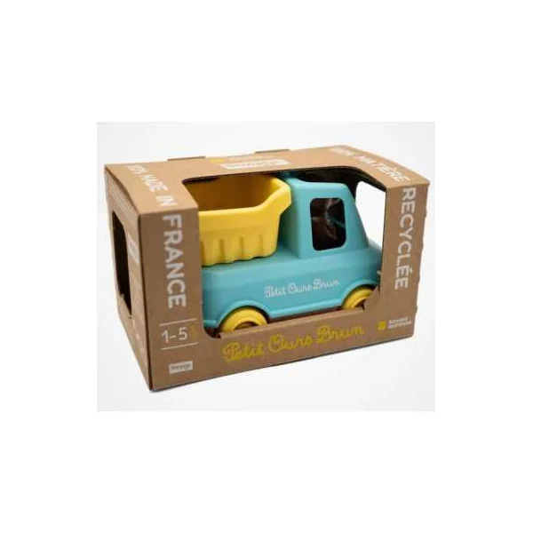 Camion Benne Petit Ours Brun Menthe - Simple - Jouet enfant 1 à 4 ans