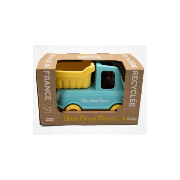 Camion Benne Petit Ours Brun Menthe - Simple - Jouet enfant 1 à 4 ans