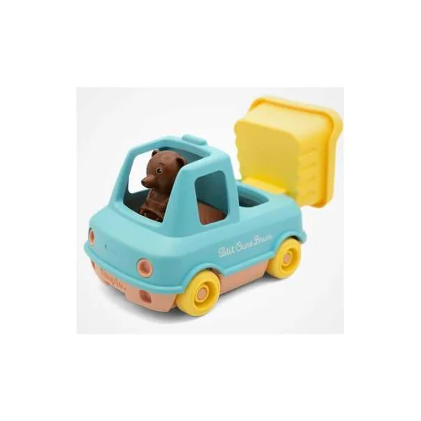 Camion Benne Petit Ours Brun Menthe - Simple - Jouet enfant 1 à 4 ans