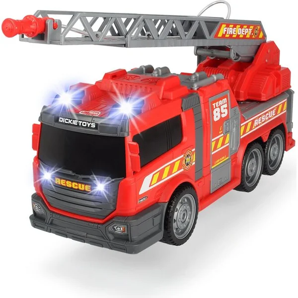 Camion de pompiers AS, 36 cm, lumière et son, pompe manuelle - seringue