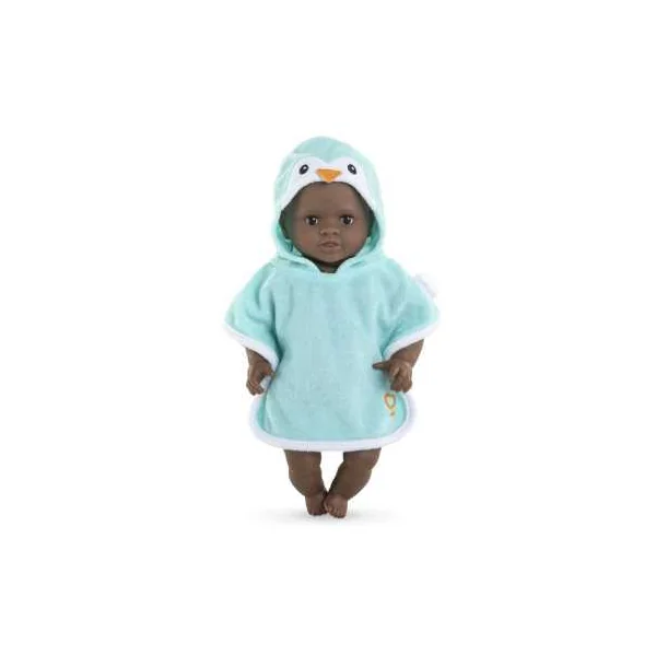 Cape de bain Pingouin pour poupée - Corolle - Poupon 30 cm