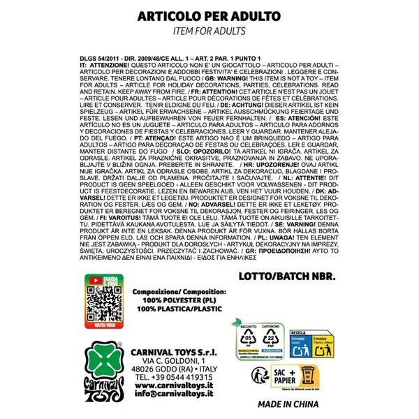 Carnival Toys - Black Lace Mask with Rhinestones on Cardboard - Pretend Professions & Role Playing