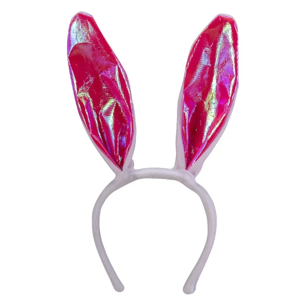 Carnival Toys - Pretend Professions - Bunny Ear Headband - Pink White - 3+ Years