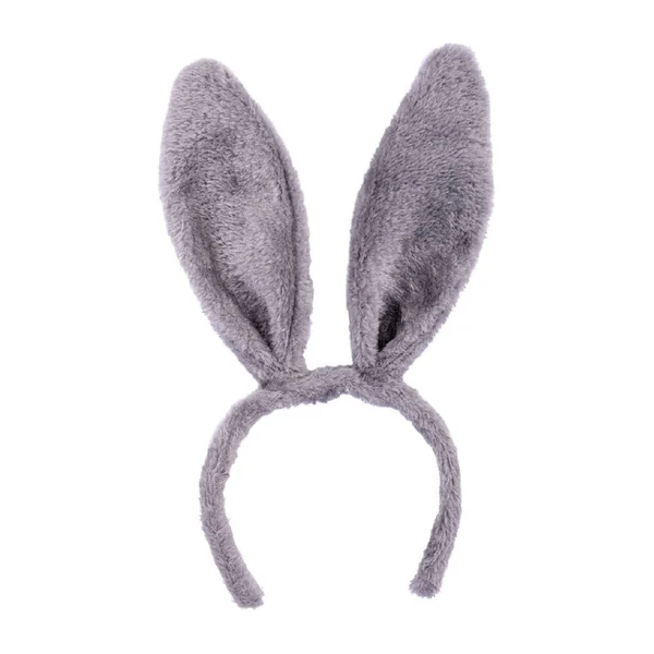 Carnival Toys - Pretend Professions - Flexible Grey Bunny Ear Headband - Adult - Costume Accessory