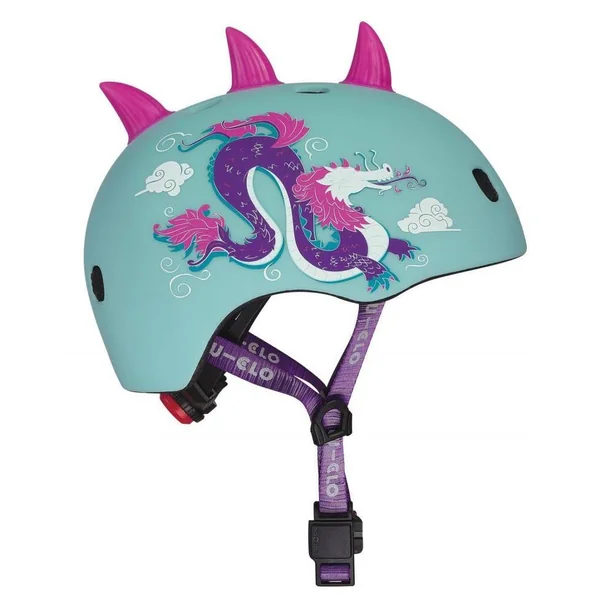 CASQUE DRAGON 3D - BOUCLE MAGNETIQUE - LUMIERE LED INTEGREE - TAILLE M