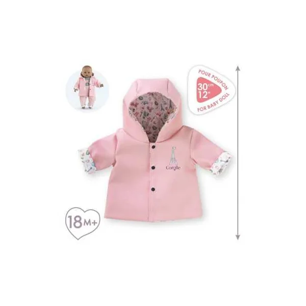 Ciré réversible pour poupée Week-end à Paris - Corolle - Poupon 30 cm