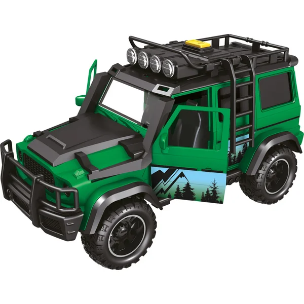 CITY SERVICE CAR - 1:14 Véhicule de garde forestière avec remorque et moto avec son et lumières