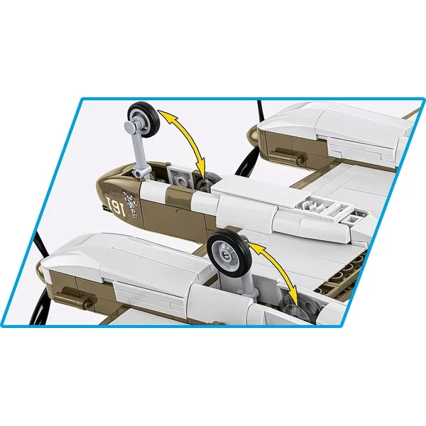 Cobi Avion de chasse-bombardier américain Lockheed P-38 Lightning H COBI 5763 - World