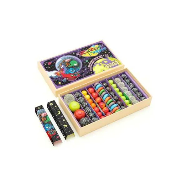 Coffret de 60 billes Les Zinzins de l'Espace Billes & Co | Billes de collection