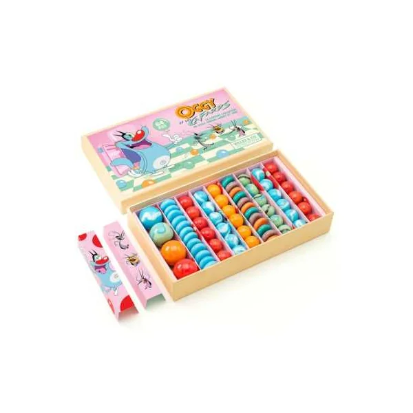 Coffret de 64 billes Oggy et les Cafards Billes & Co | Billes de collection
