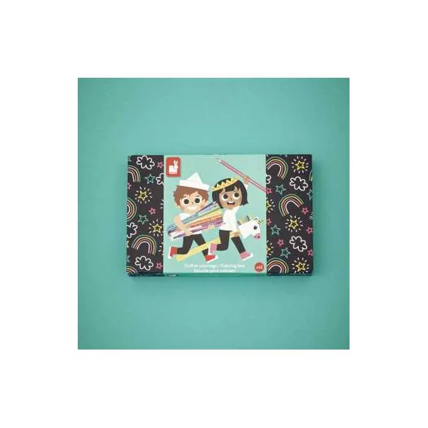 Coffret de coloriage - Janod - Feutres et crayons de couleur