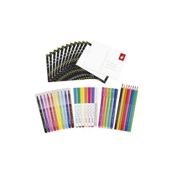 Coffret de coloriage - Janod - Feutres et crayons de couleur