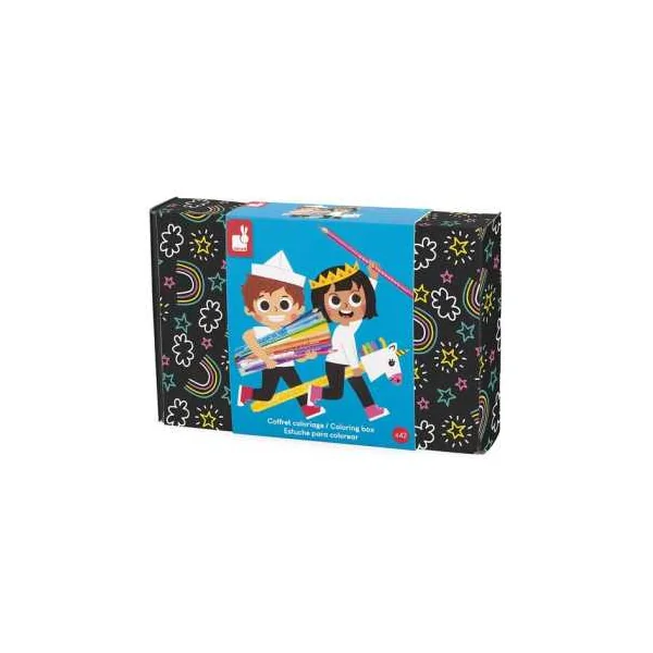 Coffret de coloriage - Janod - Feutres et crayons de couleur