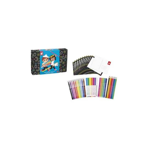 Coffret de coloriage - Janod - Feutres et crayons de couleur