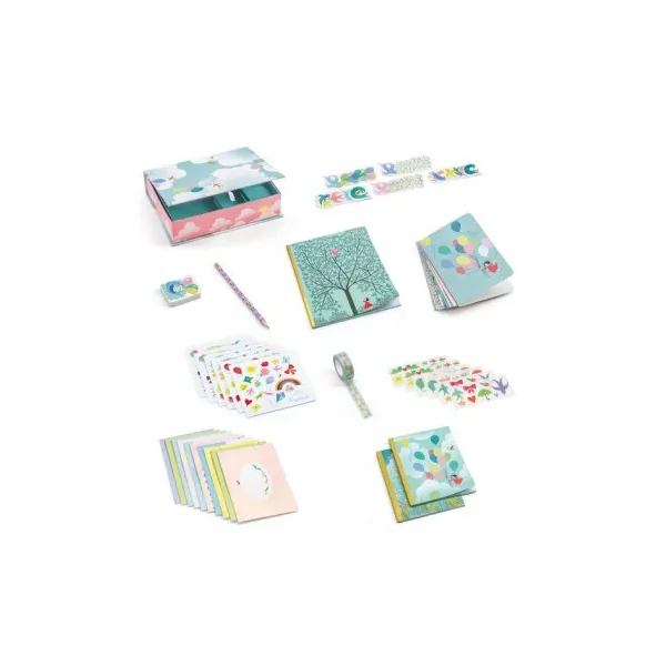 Coffret Papeterie Charlotte Djeco - Set de Correspondance 6+