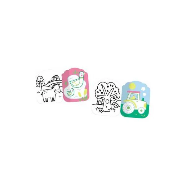 Coloriages je colorie sans dépasser les animaux de la ferme - Auzou