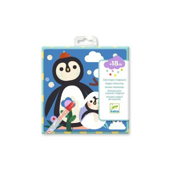 Coloriages magiques Coucou caché maman-bébé du monde - Djeco