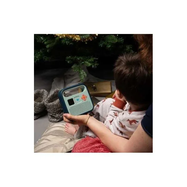 Coque Bleu Orage Enceinte Merlin | Protection Silicone dès 3 ans