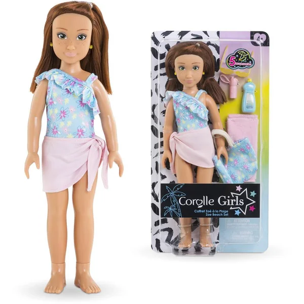COROLLE GIRLS -POUPEE MANNEQUIN - COFFRET ZOE A LA PLAGE - 28CM