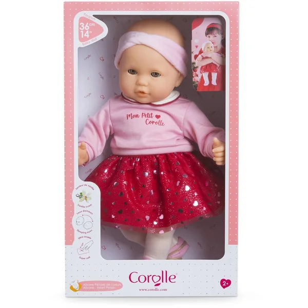 COROLLE MON GRAND POUPON COROLLE - ALBANE PETALES DE CŒURS 36 CM