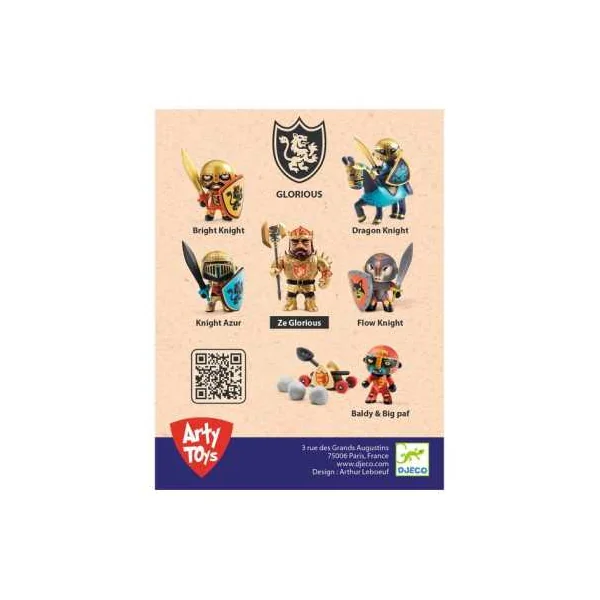 Dark blue figurine chevalier Arty Toys - Djeco - Personnage - Dès 4 ans