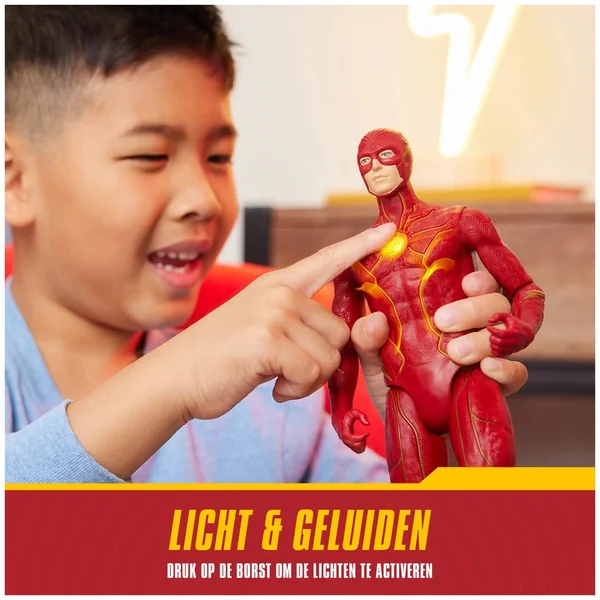 DC Comics Speed Force The Flash Action Figure with Lights and 15+ Sounds 30 cm