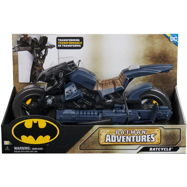 DC COMICS - VEHICULE - BATMAN - BATCYCLE 2 EN 1 TRANSFORMABLE 30CM